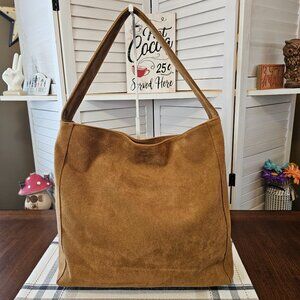 Tan Suede Tote